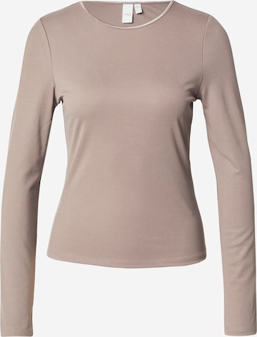 YAS Shirt 'YASPALOMA' in Grey: front