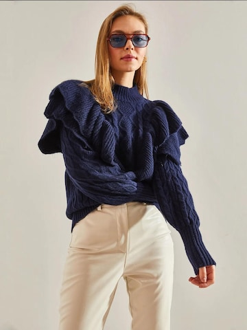Bianco Lucci - Pullover 'Pullover' em azul