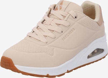 SKECHERS Sneakers laag 'Uno Golden Air' in Beige: voorkant