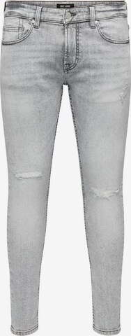 Only & Sons Slimfit Jeans 'Warp' i grå: forside