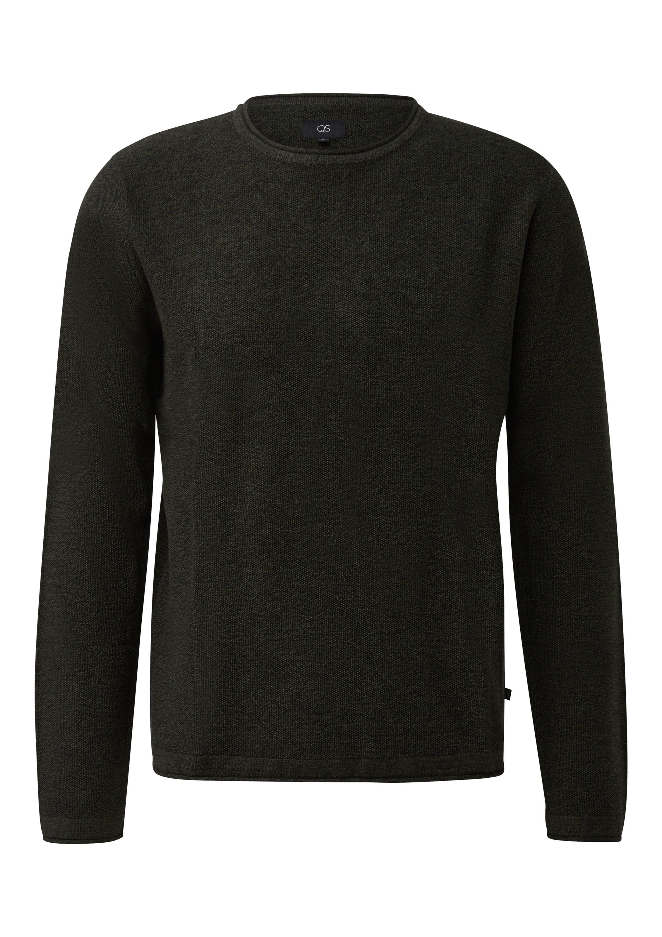 Pull-over QS en noir : devant