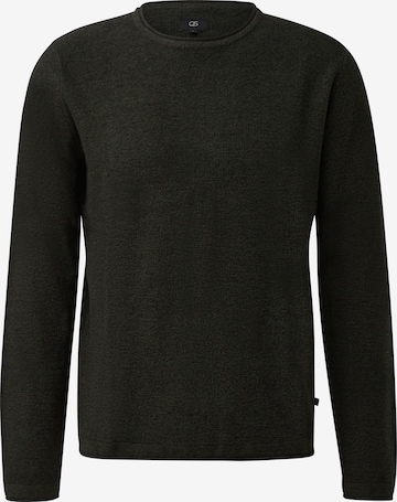 Pull-over QS en noir : devant