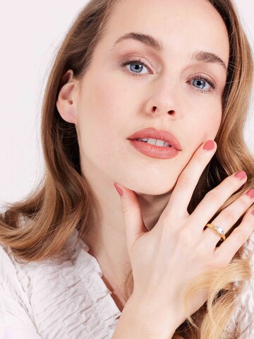 Lucardi Ring in Goud: voorkant