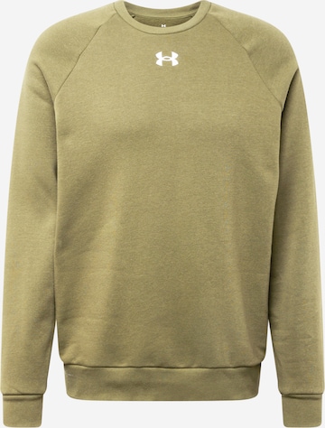 UNDER ARMOUR Athletic Sweatshirt 'Rival' in Green: front