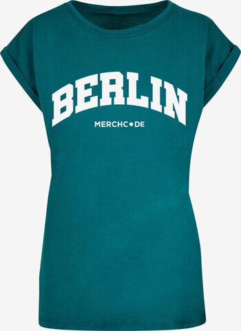 Merchcode T-Shirt 'Berlin' in Grün: predná strana