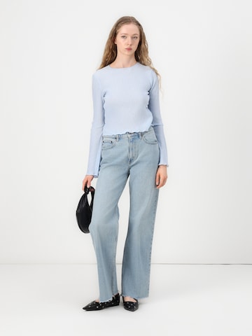 Wide leg Jeans di Abercrombie & Fitch in blu