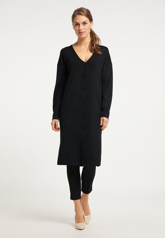 usha BLACK LABEL Knit Cardigan in Black