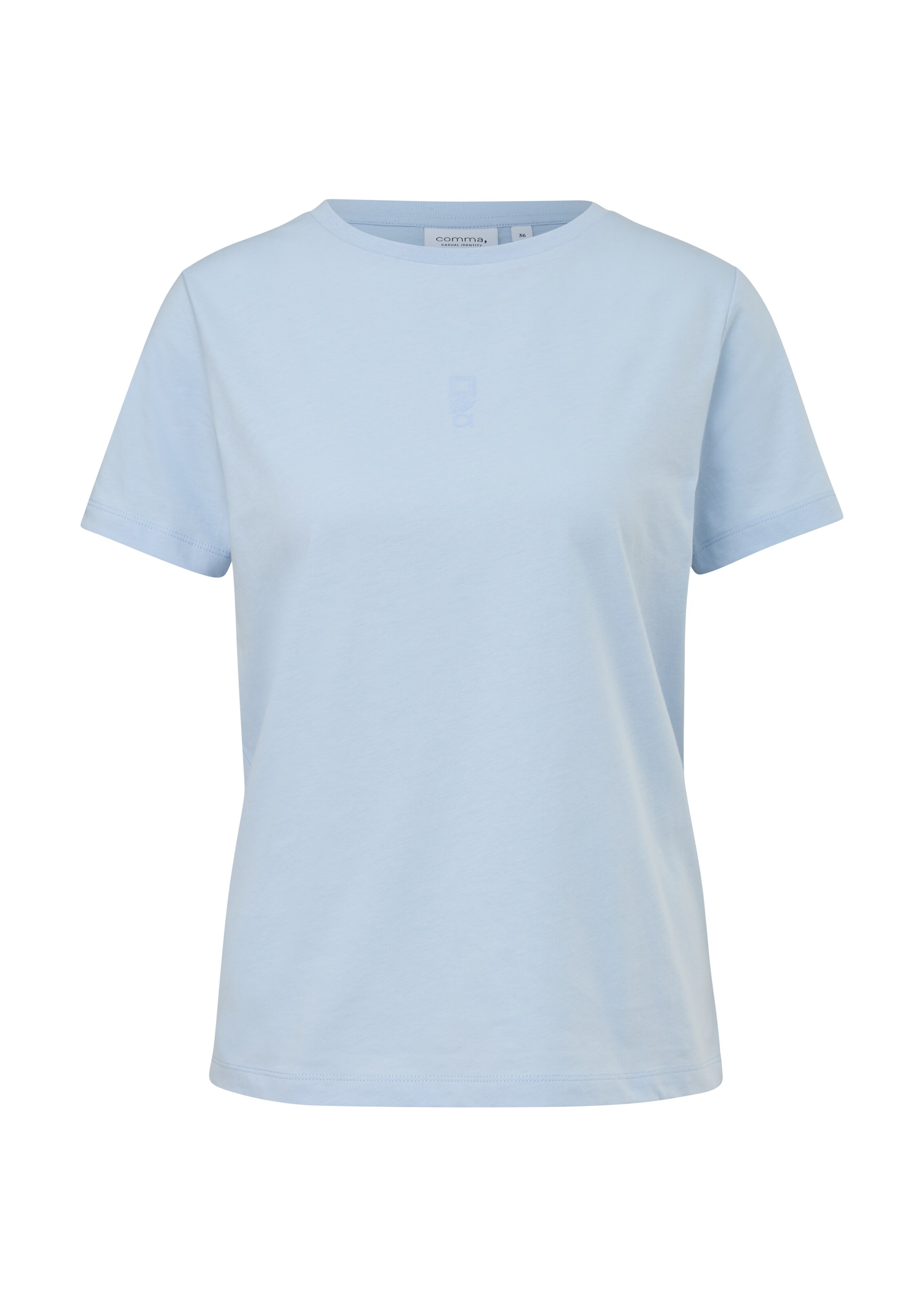 comma casual identity T-Shirt in Blau: Vorderseite