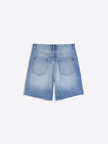 Bershka Loosefit Farkut värissä sininen