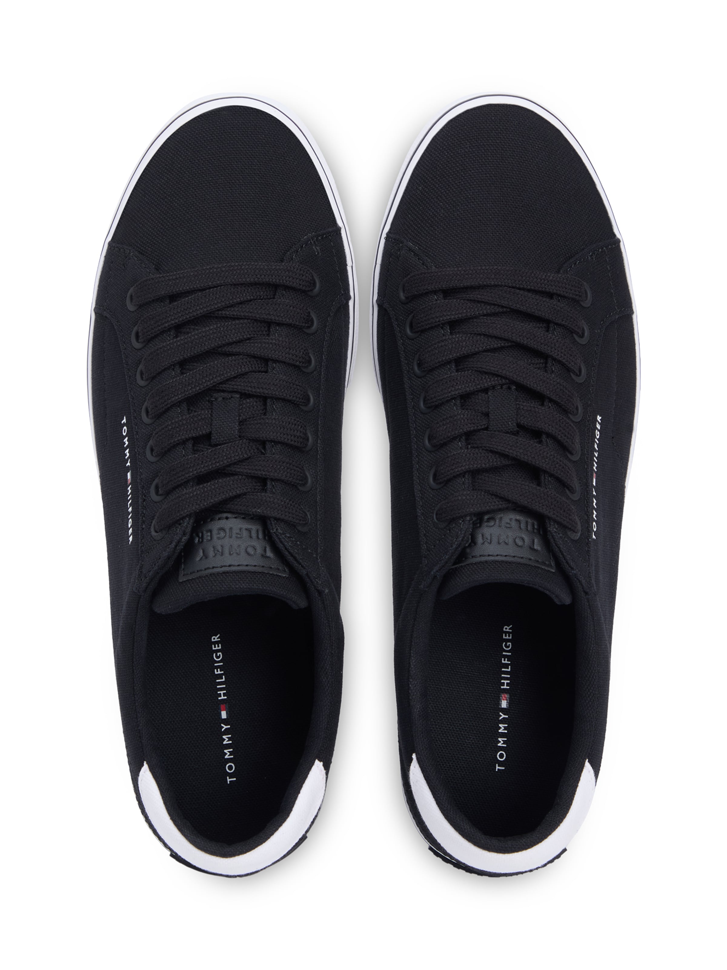 TOMMY HILFIGER Rövid szárú sportcipők - fekete