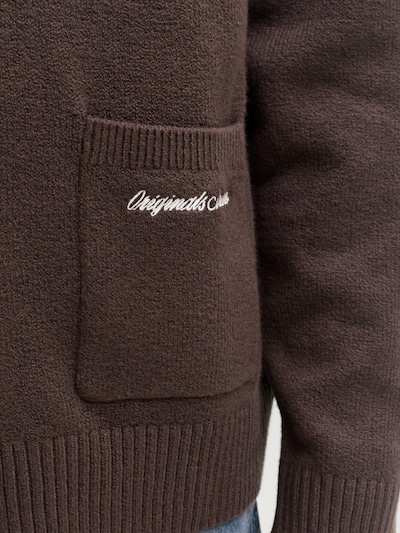 JACK & JONES Knit cardigan 'JORNORREBRO' in S in Chocolate, Item view