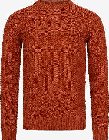 INDICODE JEANS Sweater 'Mirek' in Orange: front