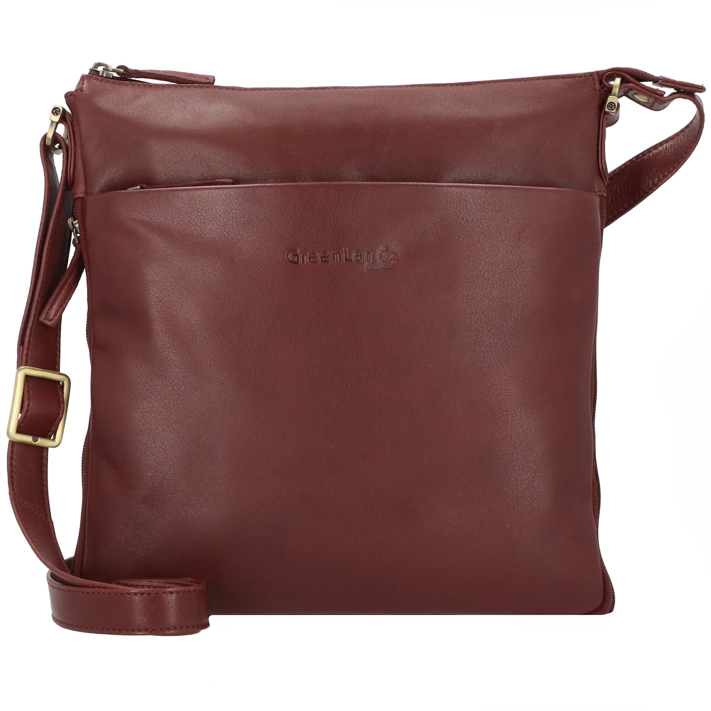 Sac à bandoulière Greenland Nature en rouge : devant