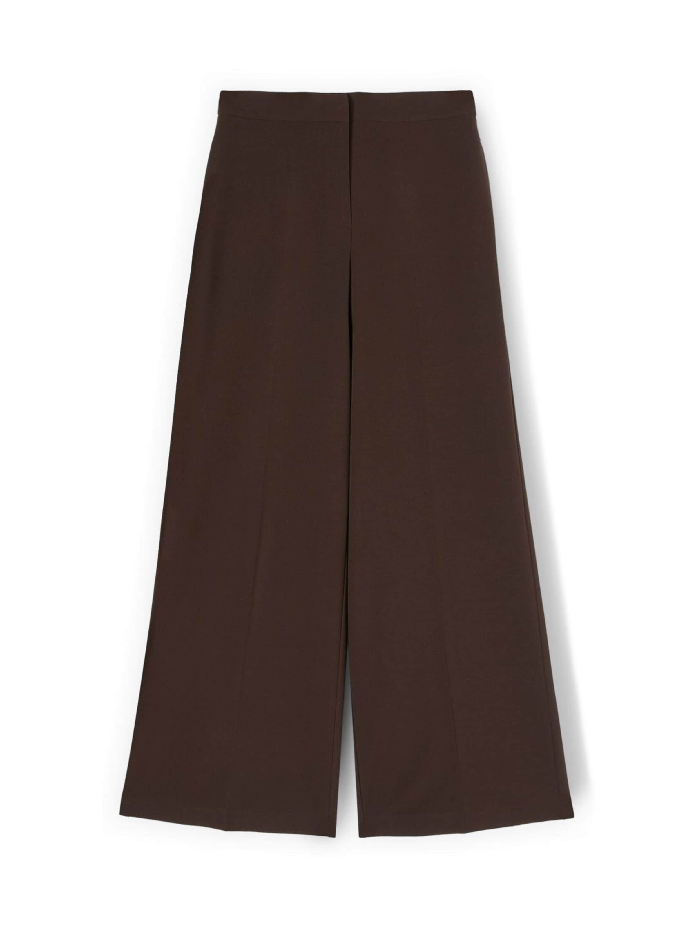 Wide Leg Pantalon MOTIVI en marron : devant