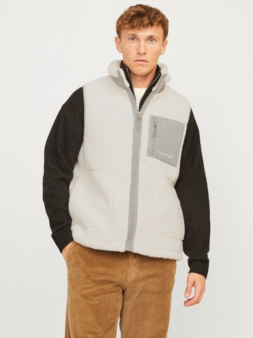 Gilet 'JORVesterbro' JACK & JONES en blanc : devant