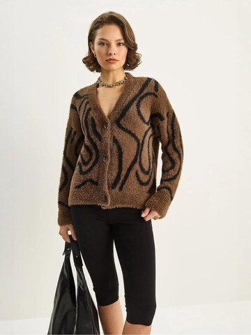 Bianco Lucci Strickjacke in Braun