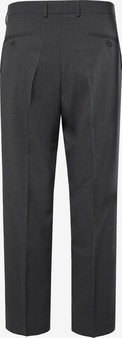 Men Plus Regular Pleated Pants in Grey