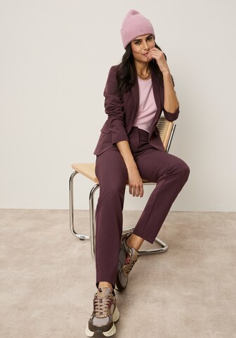Tamaris Slim fit Pleated Pants in Red