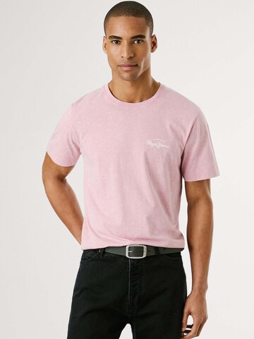 Pepe Jeans Shirt 'Terell' in Roze: voorkant