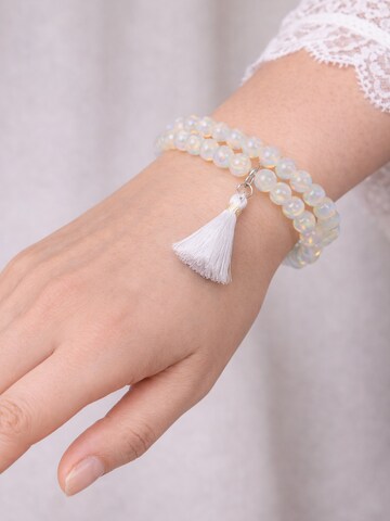 COLLEZIONE ALESSANDRO Bracelet 'Peppa' in White: front