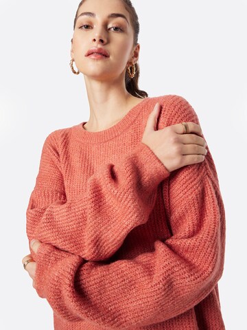 ABOUT YOU Oversized Sweater 'Mina' in Orange