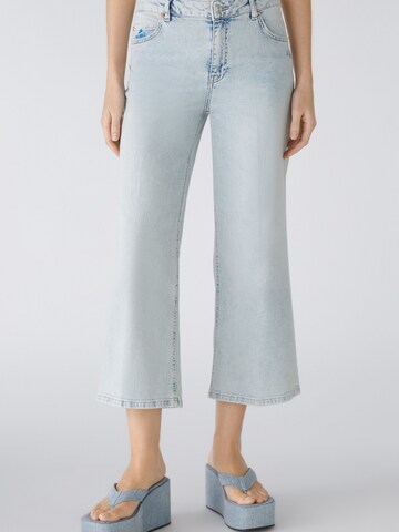 OUI Wide leg Pleated Jeans in Blue: front