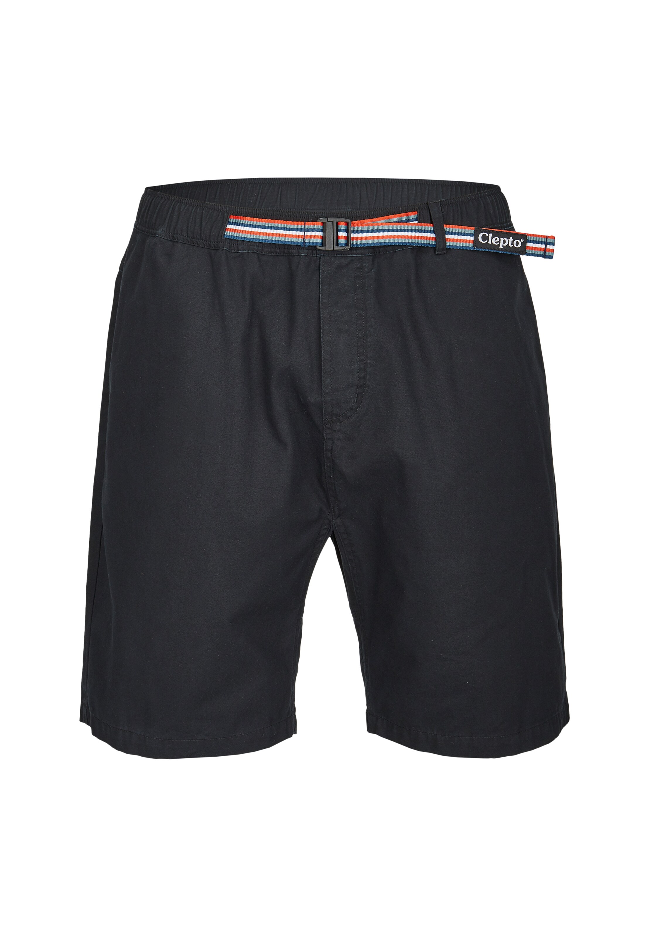 Cleptomanicx Regular Shorts in Schwarz: Vorderseite