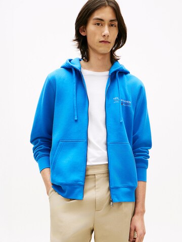 TOMMY HILFIGER Sweatjacke in Blau: Vorderseite
