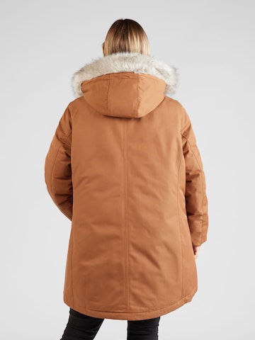 Parka invernale di Tommy Hilfiger Curve in marrone