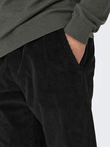 regular Pantaloni 'ONSLinus' di Only & Sons in nero