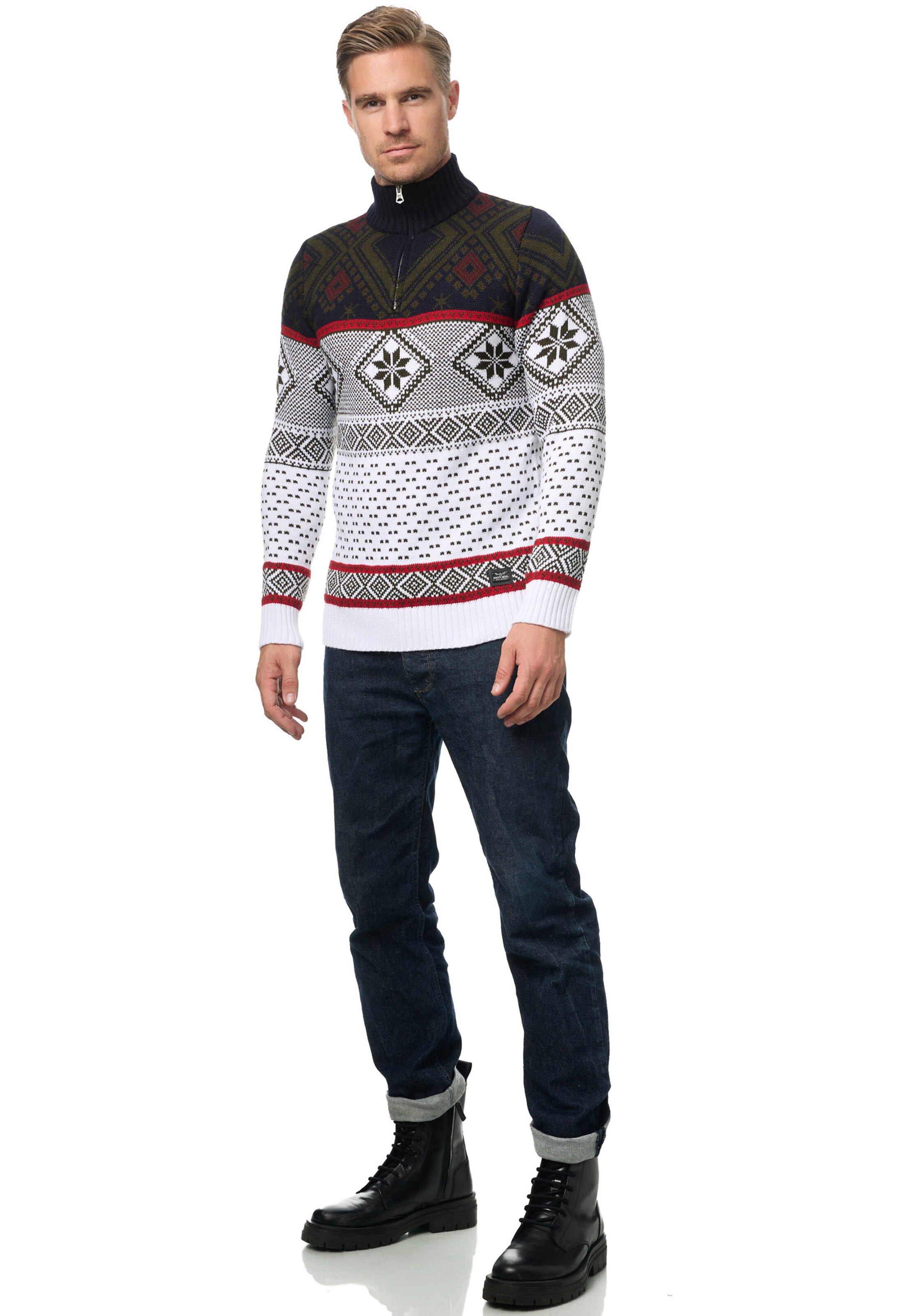 Rusty Neal Pullover in Weiß