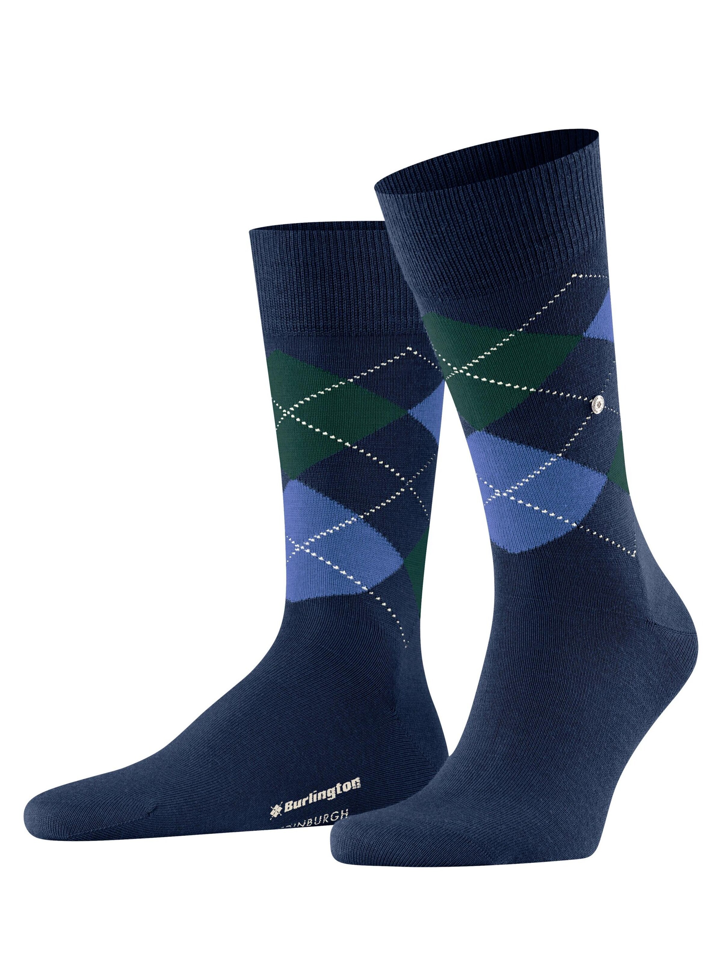 BURLINGTON Socken 'Edinburgh'‌‌‌‌‌‌‌ in Blau: Vorderseite