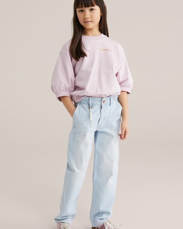 WE Fashion Свитшот в Ярко-розовый