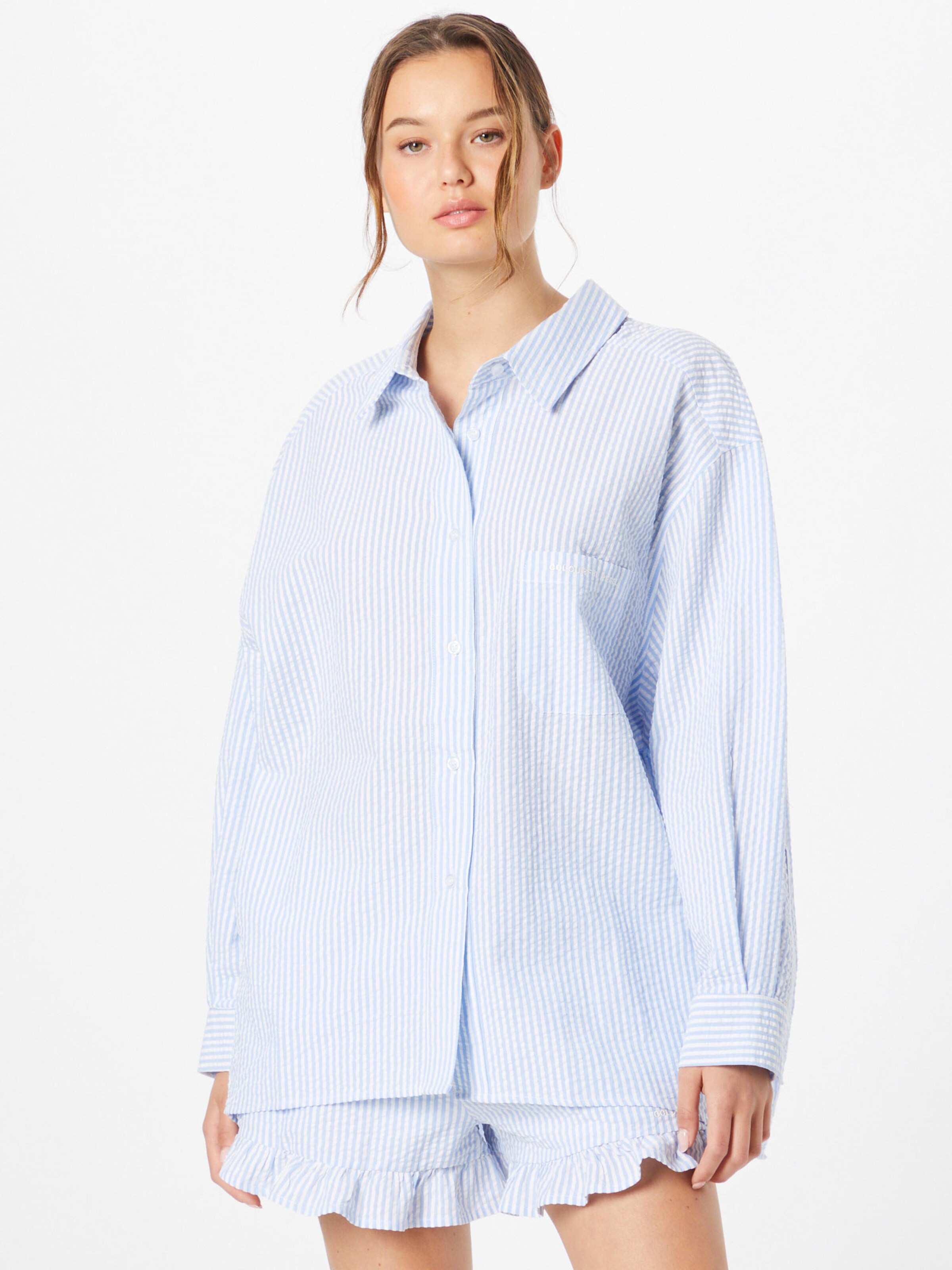 Frauen Blusen & Tuniken Colourful Rebel Bluse 'Vicky' in Hellblau - FR49586 Frauen Blusen & Tuniken Colourful Rebel Bluse 'Vicky' in Hellblau - FR49586
