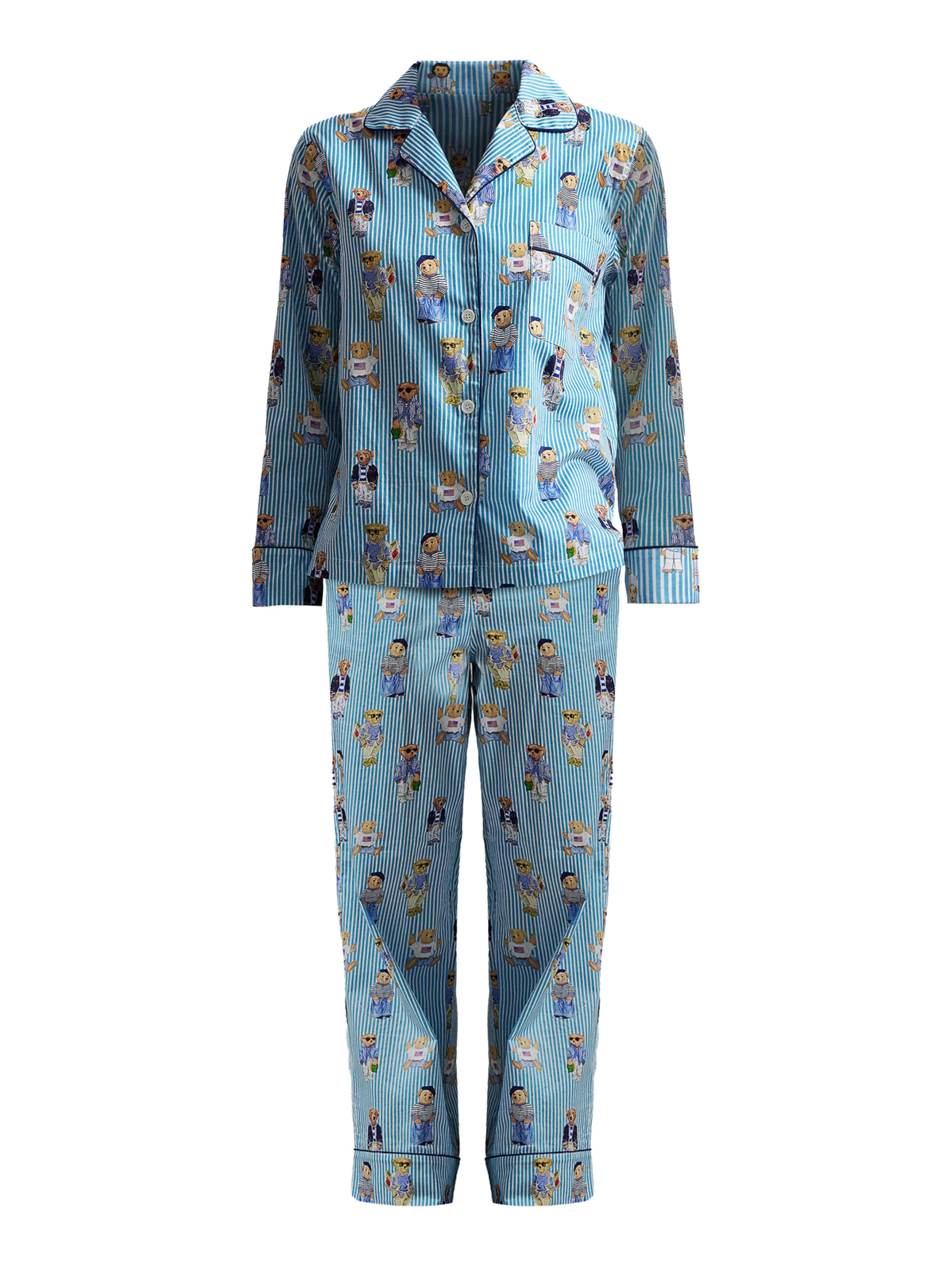 Polo Ralph Lauren - Pijama ' Iconic Bear ' en azul: frente
