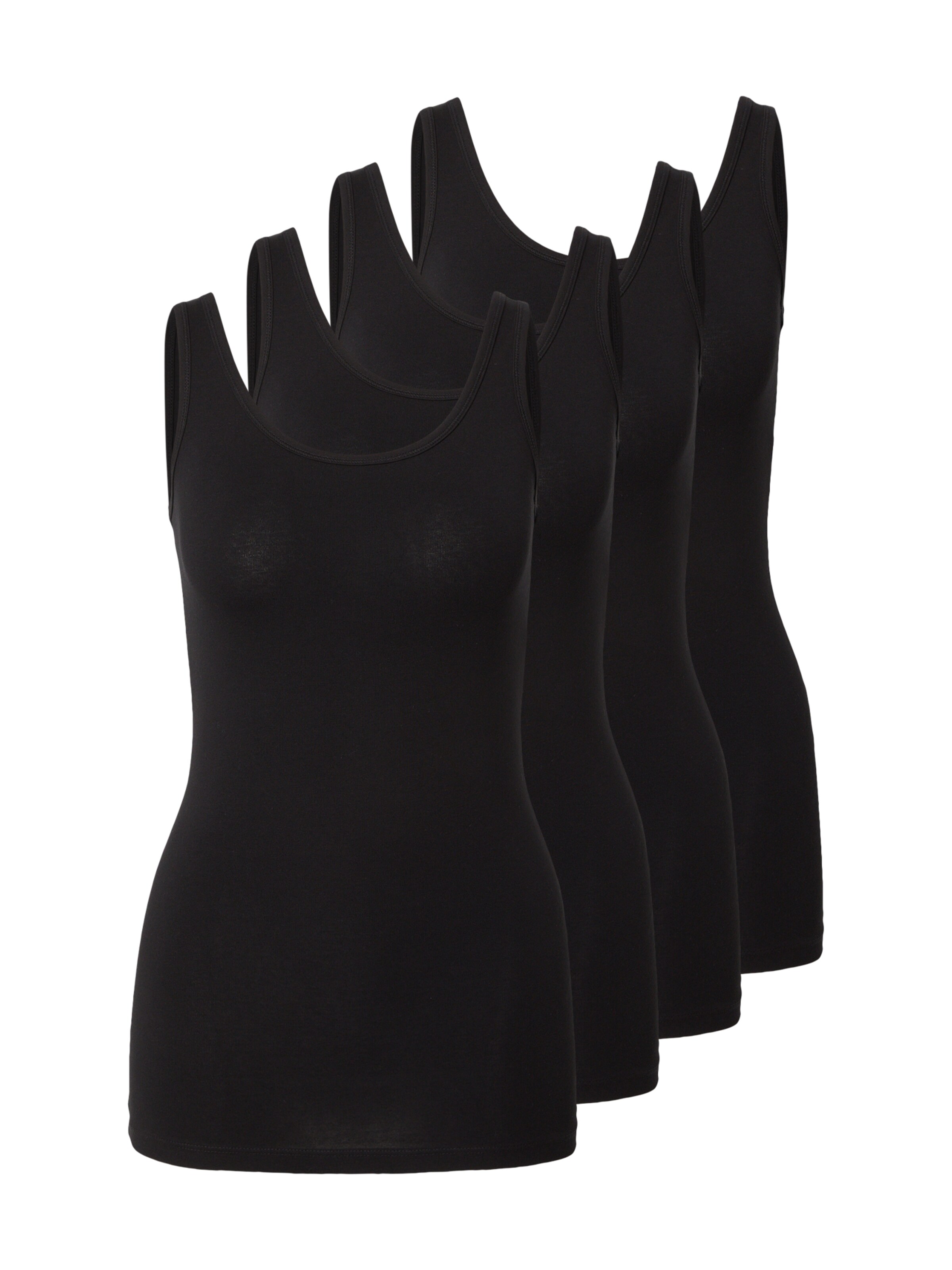 ONLY Top 'ONLLIVE LUV' in Schwarz: Vorderseite