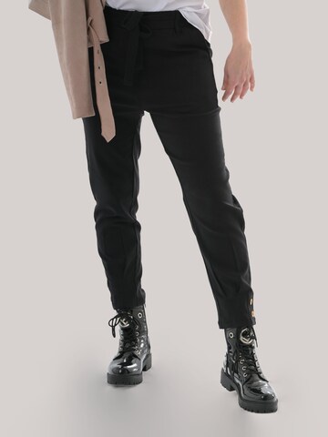LEAFLETIC Regular Trousers 'Leafletic Women’s Long Length Trousers' in Black