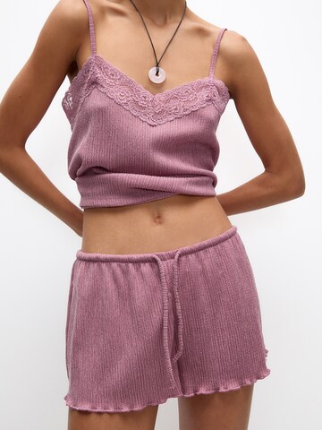 Pull&Bear Regular Pants in Pink