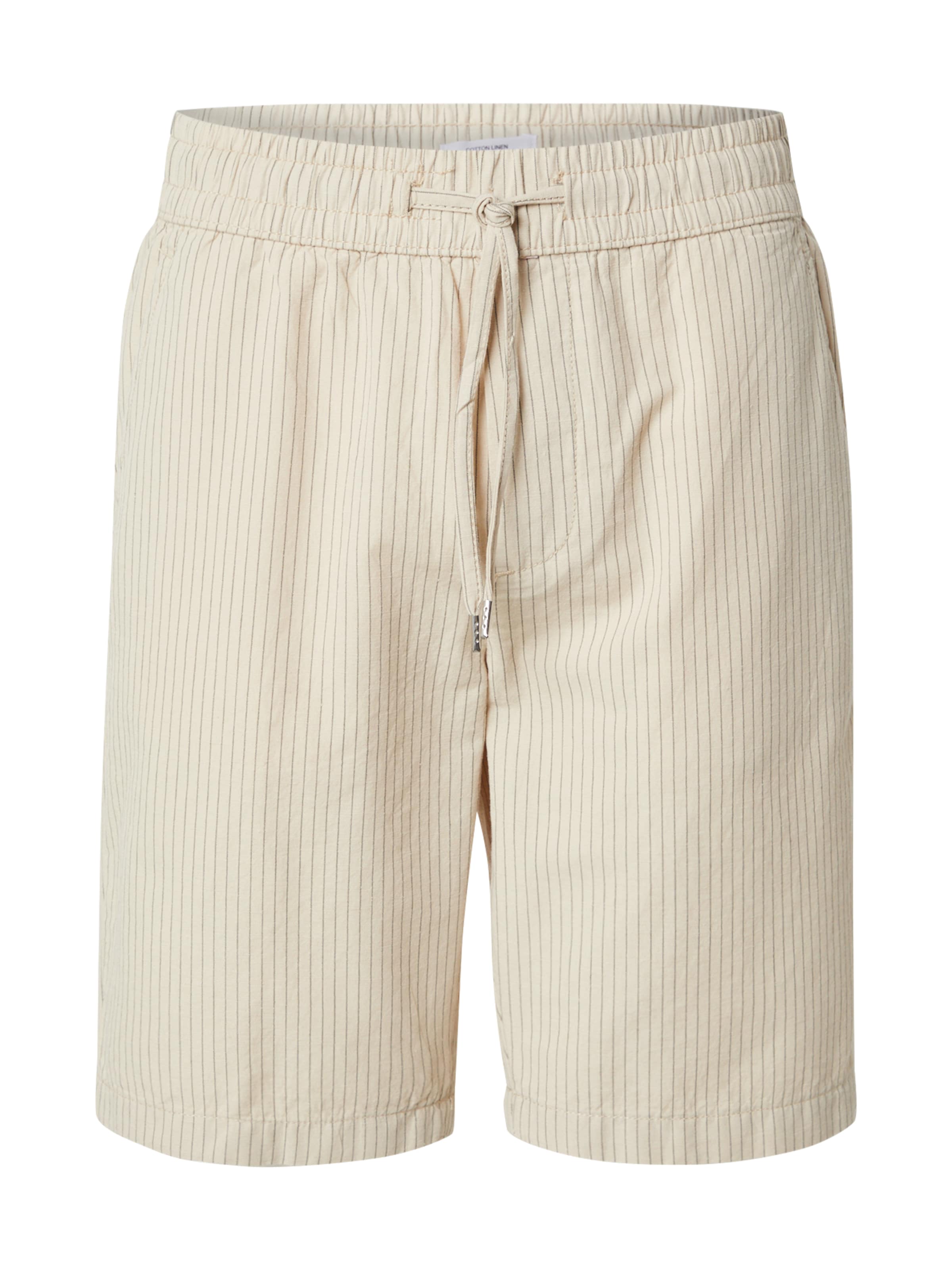 Lindbergh Regular Панталон 'Seersucker' в сиво: отпред