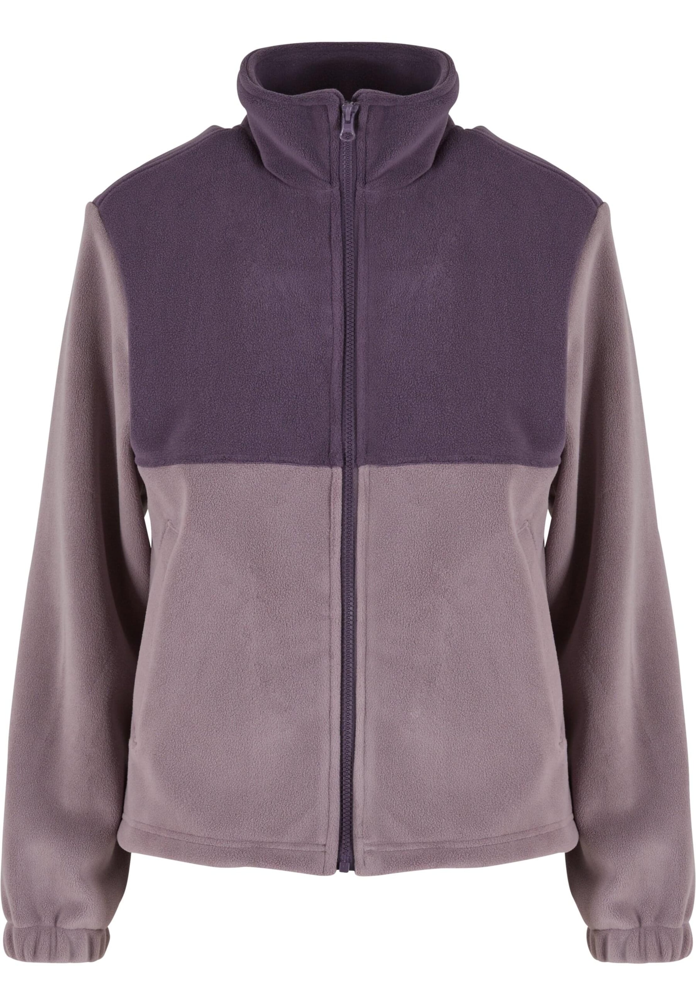 Veste en polaire Urban Classics en violet : devant