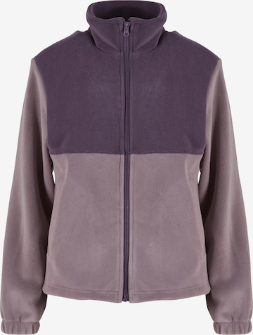 Veste en polaire Urban Classics en violet : devant