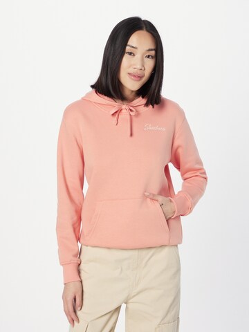 SKECHERS Sports sweatshirt in Orange: front