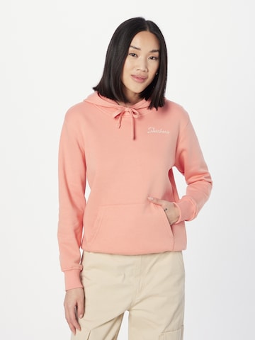 SKECHERS Sportief sweatshirt in Oranje: voorkant