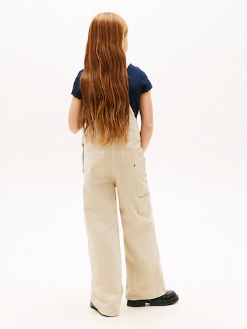 TOMMY HILFIGER Wide Leg Latzhose in Beige