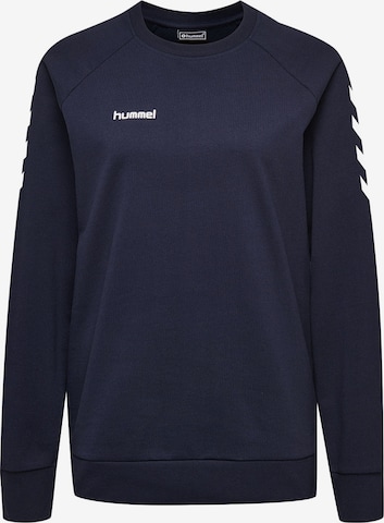 Hummel Sportief sweatshirt in Blauw: voorkant