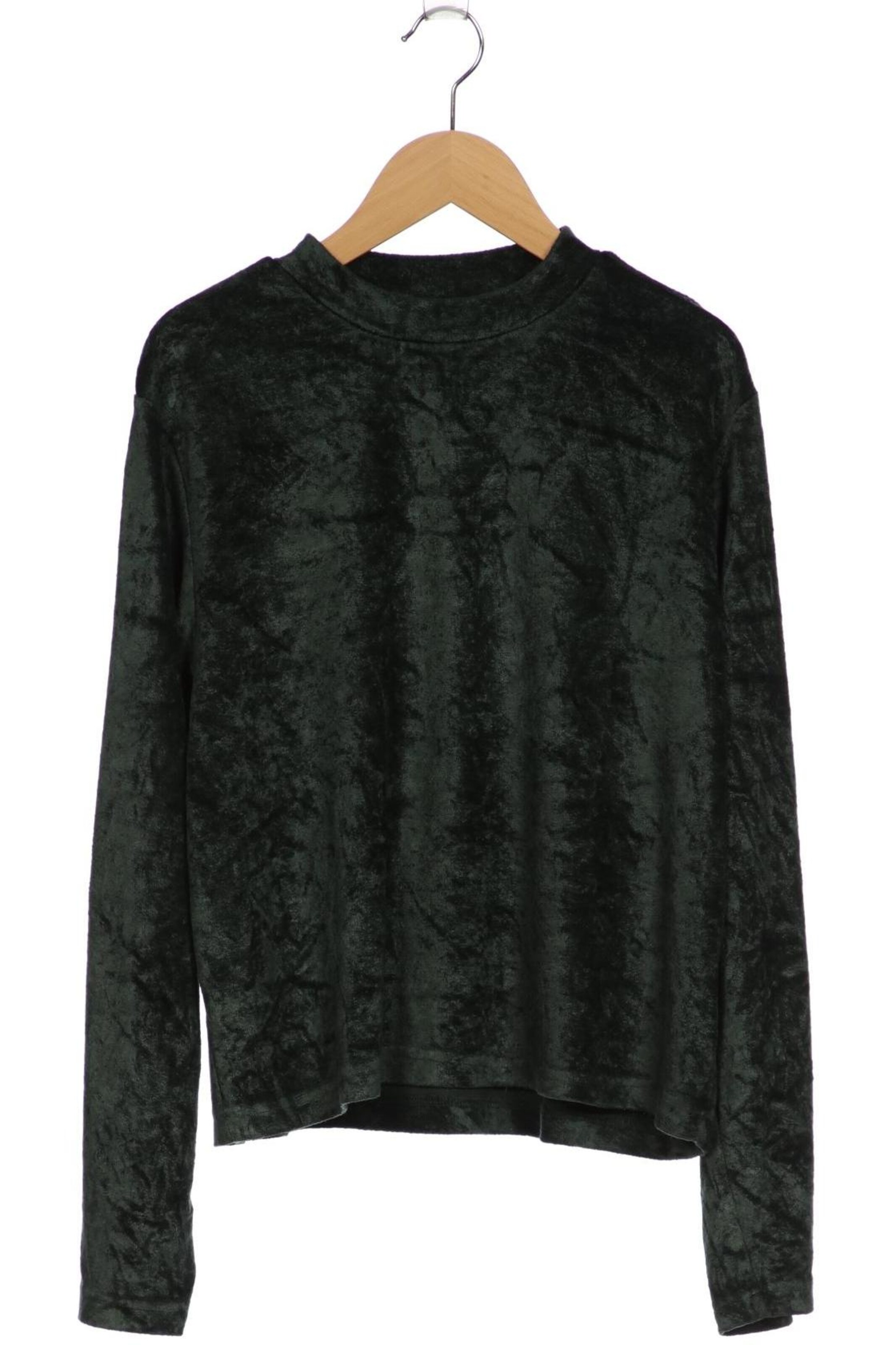 WEEKDAY Sweatshirt & Zip-Up Hoodie in M in Green: front