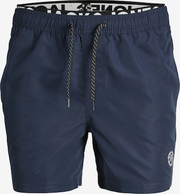 JACK & JONES Swim Trunks 'Fiji' in Blue: front