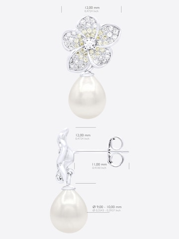 Ateliers Saint Germain Oorbellen 'Lavandou' in Wit