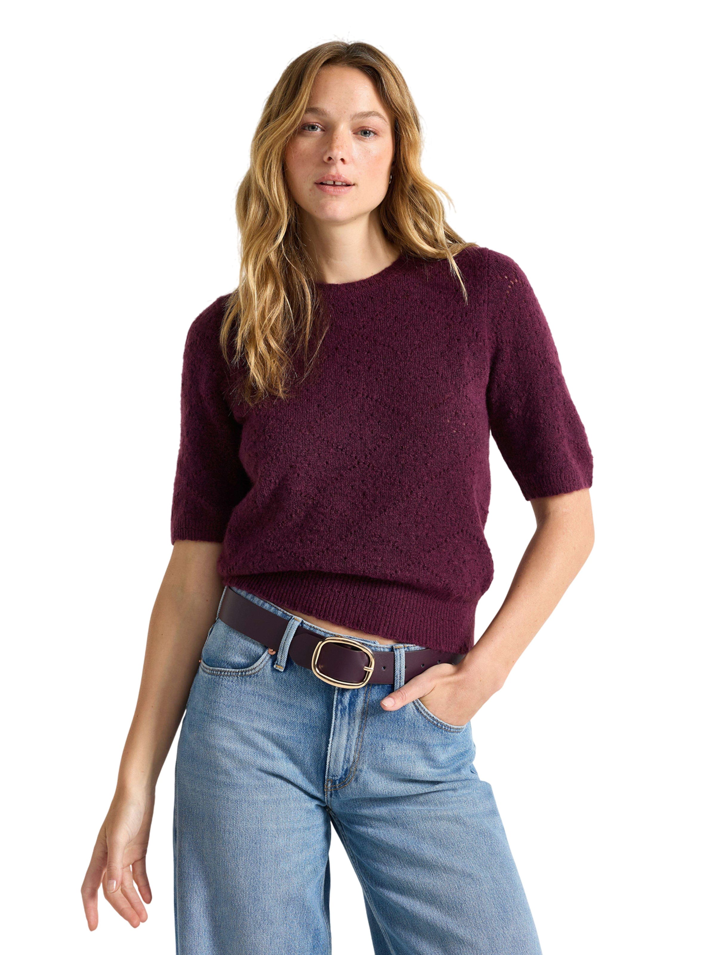 Lindex Sweater 'Edit' in Purple: front