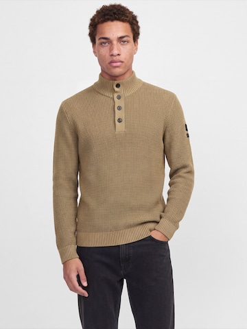 JACK & JONES Sweater 'JJELIAS' in Brown: front